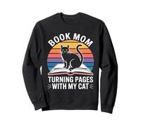 Libro Mamá Gato Amante Pasando Páginas con Mi Gato Sudadera