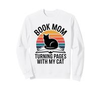 Libro Mamá Gato Amante Pasando Páginas con Mi Gato Sudadera