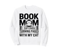 Libro Mamá Gato Amante Pasando Páginas con Mi Gato Sudadera