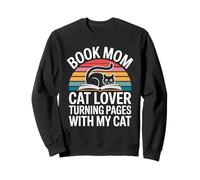 Libro Mamá Gato Amante Pasando Páginas con Mi Gato Sudadera