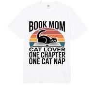Libro Mamá Gato Amante Solo Un Capítulo Más Siesta De Gato Comfort Colors Adult Heavyweight T-Shirt