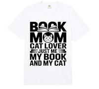 Libro Mamá Gato Amante Solo Yo Mi Libro Y Mi Gato Comfort Colors Adult Heavyweight T-Shirt