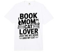 Libro Mamá Gato Amante Solo Yo Mi Libro Y Mi Gato Comfort Colors Adult Heavyweight T-Shirt