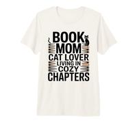 Libro Mamá Gato Amante Viviendo En Capítulos Camiseta Premium