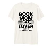 Libro Mamá Gato Amante Viviendo En Capítulos Camiseta Premium