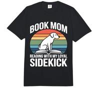 Libro mamá Leyendo con mi compañero Leal Comfort Colors Adult Heavyweight T-Shirt