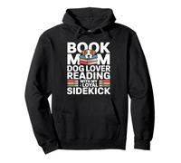 Libro Mamá Perro Amante Leyendo con Mi Loyal Sidekick Sudadera con Capucha