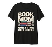 Libro Mamá Tiempo Tranquilo Historias Fuertes Leyendo Amante Camiseta Premium
