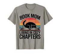 Libro Mamá Viviendo En Capítulos Acogedores Retro Camiseta