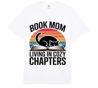 Libro Mamá Viviendo En Capítulos Acogedores Retro Comfort Colors Adult Heavyweight T-Shirt