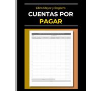 Libro Mayor y Registro de Cuentas por Pagar: Cuaderno de Facturas y Pagos a Proveedores | Contabilidad y Finanzas | Seguimiento de Compras y Gastos
