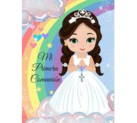 Libro Mi Primera Comunión Niña Arco Iris. Libro de firmas Comunión, album para fotos, datos, anécdotas,.Libro para dedicatorias Comunión, datos del ... Comunión niñas. My first communion book girl.