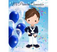 Libro Mi Primera Comunión niño marinero. Comunión Libro de Firmas, Árbol de huellas y Fotos