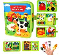 Libro Montessori 1 año, 20 en 1 Busy Board de Actividad Juguetes Montessori para niños 1 2 3 4 5 6 años, Juego de Educación Animales Granja, Temprana Libro Interactivo Sensorial Actividades para Niños