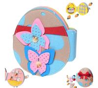 Libro Montessori de Conejos - Libro de Actividades de Fieltro, Libros Montessori de Fieltro, Libros de Pegatinas de Pascua, Set de Pegatinas DIY, Lindos y Divertidos con Tema de Conejos