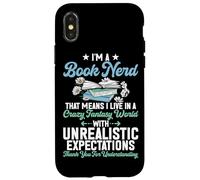 Libro Nerd Bibliotecario Bibliófilo Bookworm Book Lover Reader Carcasa para iPhone X/XS