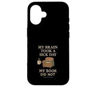 Libro Nerd Humor Ficción Escape Burnout Bibliófilo Vibes Carcasa para iPhone 16
