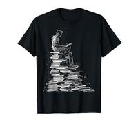 Libro Niño Dibujo Arte Hombres Diseño Gráfico Libro Camiseta