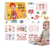 Libro ocupado del cuerpo, Cuerpo humano ocupado Libro para niños Actividad