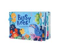 Libro ocupado para niños pequeños, carpeta de aprendizaje preescolar con actividades reutilizables y calcomanías 3D, educativo sensorial para niños de 3 a 6 años, ideal para viajes, celebraciones y