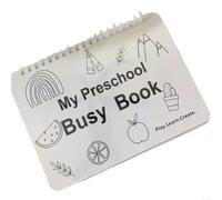 Libro ocupado preescolar con 30 temas educativos, incluyendo números del alfabeto, formas, colores y animales, actividades de aprendizaje interactivo para el desarrollo de la primera infancia y niños