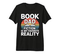Libro Papá Ficción es mi Lectura de Realidad Favorita Camiseta Premium