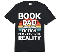 Libro Papá Ficción es mi Lectura de Realidad Favorita Comfort Colors Adult Heavyweight T-Shirt