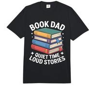Libro Papá Tiempo Tranquilo Historias ruidosas Leyendo Padre Comfort Colors Adult Heavyweight T-Shirt