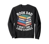 Libro Papá Tiempo Tranquilo Historias ruidosas Leyendo Padre Sudadera