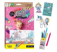 Libro para colorear 3D Wonder Worlds: Cuento de hadas - Unicornio y princesa - Regalos para ni os y ni as de 5 a 8 a os