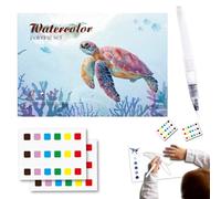 Libro Para Colorear Acuarela - Pintura Creativa Para, Cuaderno De Ejercicios De Expresión Artística, Dibujo Divertido Para Niños Pequeños, Bloque De Dibujo Y Colorear, Libro De Actividades Artis