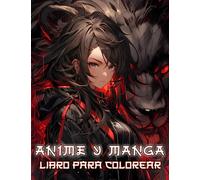 Libro para colorear anime y manga: Sumérgete en el cautivador mundo de los retratos japoneses, donde los dragones, leones, flores y más coexisten en ... para colorear que muestran chicas kawaii.