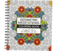 Libro para colorear antiestrés, tamaño 19,5 x 23 cm, 64 páginas, geométrico, 1 unidad