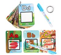 Libro para Colorear con Agua, 26 Tarjetas con el Alfabeto, Tarjetas para Colorear con Agua, Juguete Educativo de Aprendizaje, Regalo para niños de 3, 4 y 5 años, para niños pequeños, juguet