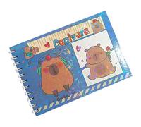 Libro Para Colorear Cute, Capybara Coloring Book, Animal Activity Notebook, Exploración De Patrones Artísticos, Compañero Calmante, Rosa, Para Estudiantes, Mujeres, Viajes, Hora De Acostarse, Avión, A