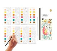 Libro para colorear de acuarela - Proyectos de pintura portátiles para niños | Creatividad reductora del estrés para niños de 4 a 8 años Clases de arte y infantiles, manualidades en casa y