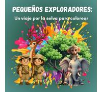 Libro para colorear de animales de la selva educativo: Para niños de 4 a 11 años