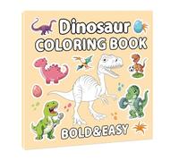 Libro para Colorear de Dinosaurios | 40 Páginas Dinosaurios Juguetes Preescolares - Libro de Actividades de Pintura para Niños,Para Educación Entretenimiento Hogar Viaje Escuela Navidad
