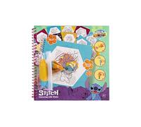 Libro para colorear de Disney Stitch con agua, libro de colorear reutilizable para niños a partir de 3 años, con lápiz de agua recargable, 12 páginas para colorear, regalos de Lilo y Stitch, set de