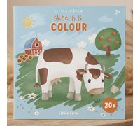 Libro para colorear de granja para niños: 24 motivos para colorear