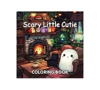 Libro para colorear de Halloween, Libro para colorear de Scary Lindo, 40 hojas de pintura Doodle Art para relajación y aliv-io del estrés, espeluznante lindo para color-ear fantasma para adultos