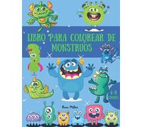 Libro para colorear de monstruos: Imágenes geniales y sorprendentes con lindos monstruos para niños | Gran regalo para niños y niñas | Edades 4-8