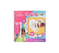 Libro para colorear de princesas Disney con agua | Libro de pintura reutilizable para niños a partir de 3 años | Con rotulador de agua recargable | 12 páginas para colorear | Vaiana, Rapunzel