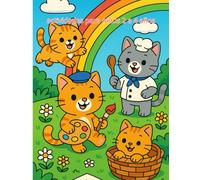 Libro para Colorear Gatos para Niños de 2 a 4 Años: Dibujos Adorables de Gatitos para Pintar y Divertirse - Actividades Educativas para Niños Pequeños