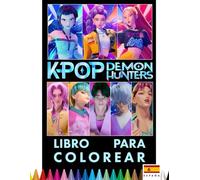 Libro para colorear Kpop Edición Oscura: Motivos elegantes con estilo contrastante