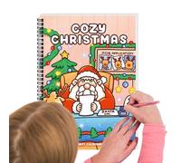 Libro para colorear | Lectura temprana guiada - Libro de dibujo de Navidad para niñas, estudiantes, marcadores, lápices, aulas, estudio, hora de acostarse
