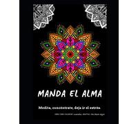 Libro para colorear mandalas fondo negro para adultos MANDA EL ALMA.