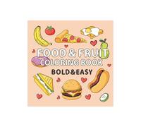 Libro para colorear - Papel Premium Cuadrado 21 cm | Páginas de Arte Creativo Tema Snack Bloque Actividad Divertida | Colección Ilustraciones Relajantes Para Adultos Niños Antiestrés