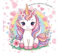 Libro para colorear Unicornio: 100 dibujos kawaii adorables, 50 ilustraciones grandes para colorear y 50 pequeñas para calcar (Focus Lab - Colorea Kawaii)