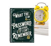 Libro para Contraseñas - Diario Con Encuadernación Espiral Y Planificador - Organizador de Direcciones Web y Enlaces | Para Personas Mayores, Mujeres, Hombres, Hogar, Lugar De Trabajo, Universidad, Es